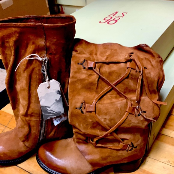 A.S.98 Cullen boot in cognac. New. Handmade cool, comfort! $279 - Picture 2 of 6